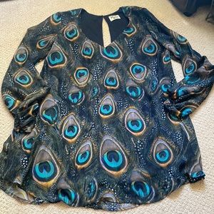 Show Me Your MuMu Peacock Tunic Dress EUC S